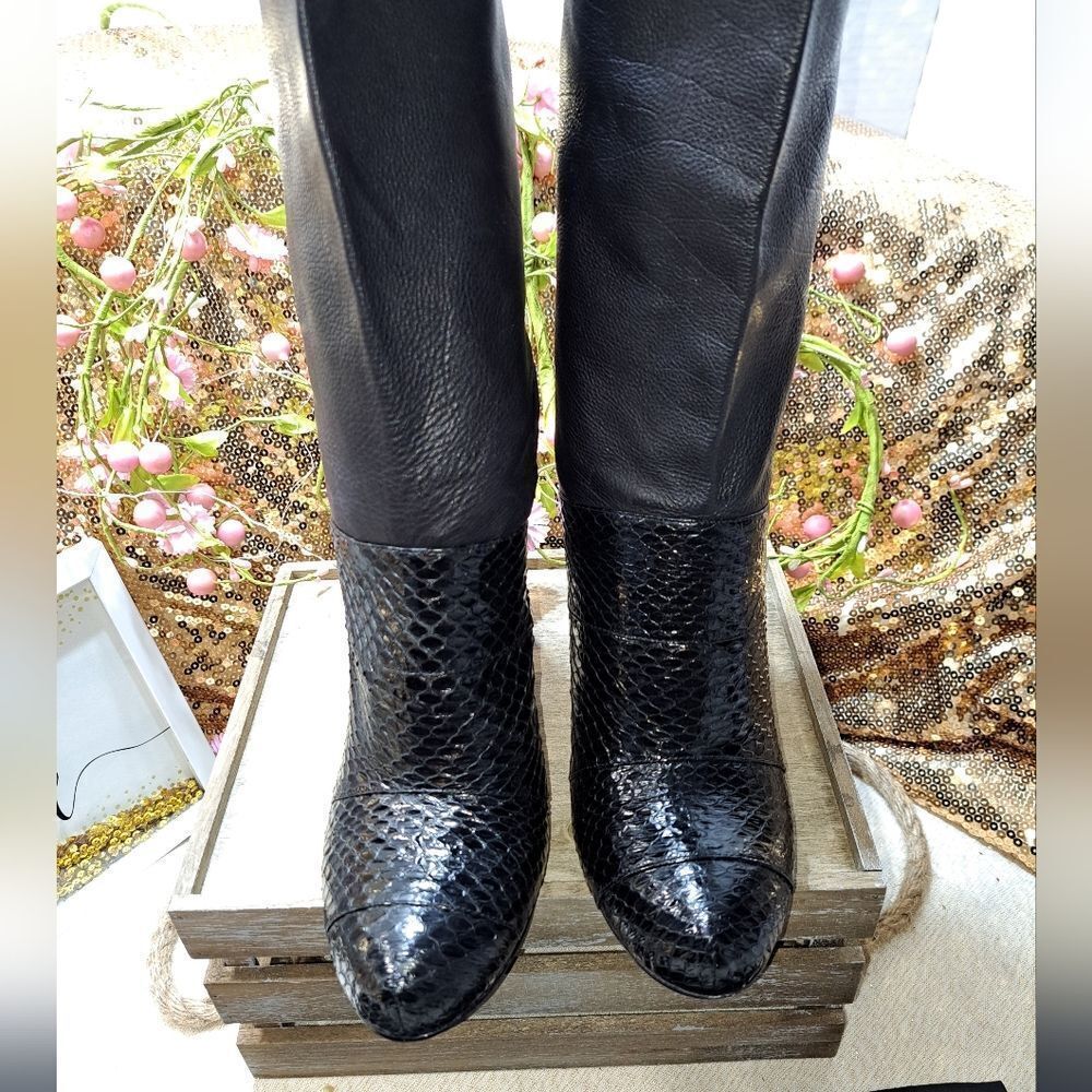 NWOB Rachel Zoe Snake Skin Nappa Leather Boot - Picture 8 of 15